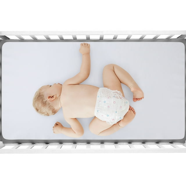 Waterproof Crib Mattress Protector Pad, Flannel Crib Protector Pad