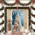 thumbnail image 4 of YIKA 35 X 71 Inch Christmas Door Cover - Santa Claus Pattern - Christmas Day Door Decoration - Festival Party Decoration Christmas Decorations C, 4 of 6