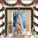thumbnail image 4 of pstuiky Cubrepuertas navideño de 89 x 180 cm - Diseño de Papá Noel - Decoración navideña para la puerta - Decoración para fiestas y festivales, 4 of 6