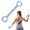 Blue#004, variant on Figure 8 Resistance Bands with Handles, 2026 New Silicone Exercise Bands, 8-Shaped Exercise Band, Elastic Bands for Women Arm, Back, Shoulder, Yoga, Pilates(Pink)
