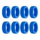 thumbnail image 1 of Qarigey 8 pack/lote funda protectora de silicona para ruedas de equipaje fácil de limpiar y reducir el ruido Envolturas para manijas de equipaje azul, 1 of 6