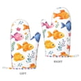 thumbnail image 3 of A Pair Of Heat Insulation And Anti-Perm Gloves 7×11in Thick Anti-Perm Palm With Silicone Piece Lanyard Design Is Easy To Hang Cute Fish, 3 of 8