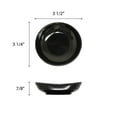 thumbnail image 2 of Excellante Classic black extra heavy weight melamine dinnerware collection 2 oz, 3 1/2" round saucer, 3/4" deep, comes in dozen, 2 of 4