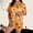 Orange7, variant on Halloween Pajamas Halloween Casual Soft Button Short Sleeve Pajamas for Women Set