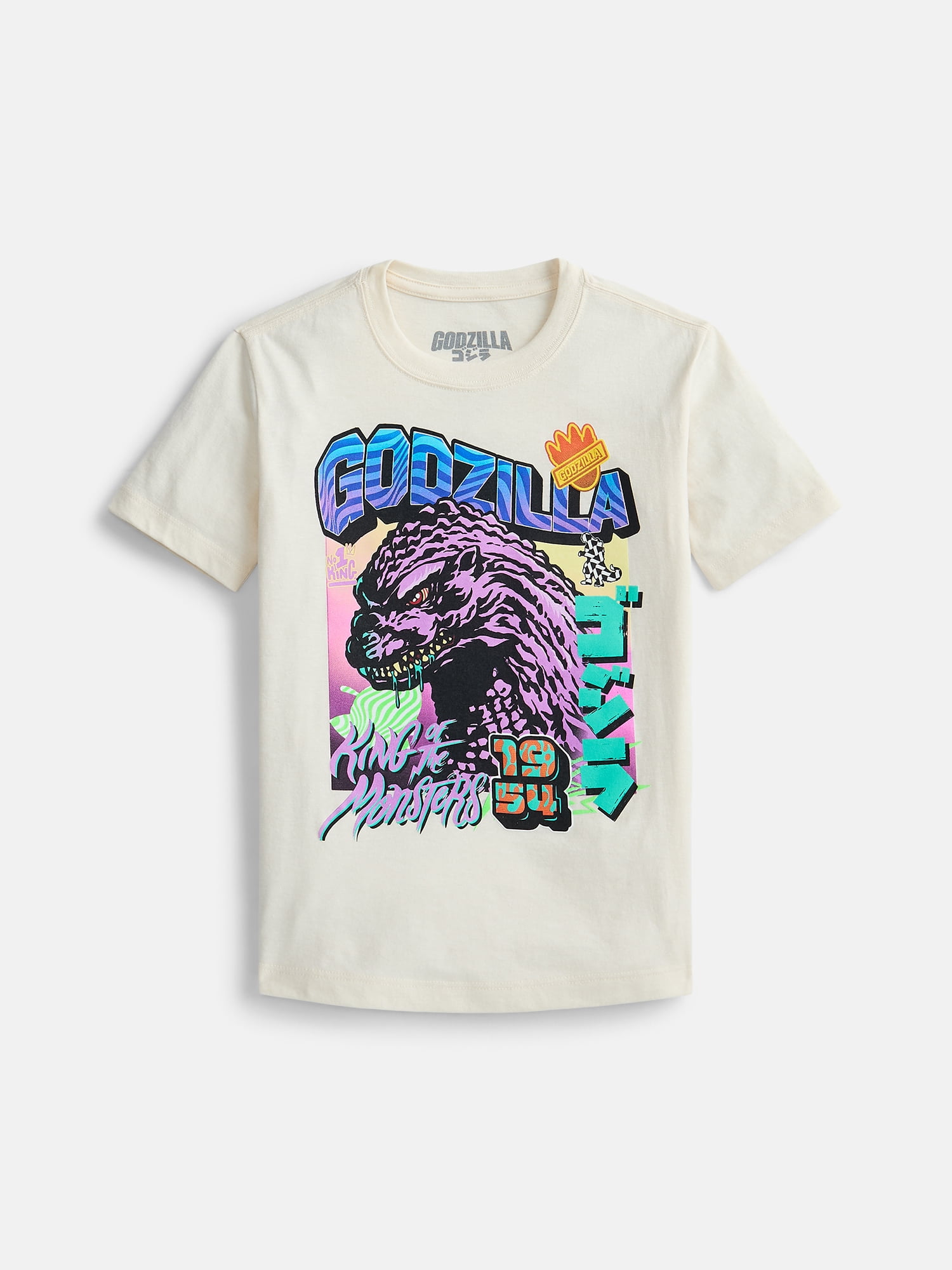 Godzilla Boys Crewneck Graphic Tee with Short Sleeves, 3-Pack, Sizes XS-2XL