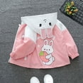 thumbnail image 4 of Spazoro Toddlers Girls Outwear Jackets, Winter Cute Hooded Warm Casual Coats for Girls Pink Size 100/18 Months, 4 of 4