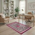 thumbnail image 2 of ODIKA Geometric Modern Abstract Maze With Interlocking Diamond Grid Motif for Playroom, Bedroom, Reading Nook, Pet Friendly & Kids Safe Play, 2 of 7