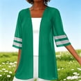 thumbnail image 2 of Posijego Womens Chiffon Cardigans Lightweight Short Sleeve Open Front Casual Summer Beach Cardigans Jackets for Women, 2 of 7