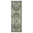 thumbnail image 2 of Garvee Runner Rug 2'x6' Washable Vintage Runners Rug Distressed Rug Non-Slip Floral Print Rug for Hallway Kitchen, Brown Green, 2 of 7