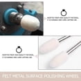 thumbnail image 4 of Tool for Polishing Polishing Wheel for Artisans and Hobbyists Metal Surface Beige Wool Felt for Engraving 129Set, 4 of 4