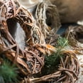 thumbnail image 6 of Fall Natural Rattan and Willow Wreath Christmas, 6 of 11