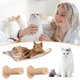 thumbnail image 5 of Wartleves Hamaca para gatos montada en la pared, cama colgante de madera para gatos, muebles para mascotas, perchas, estanterías, 5 of 6