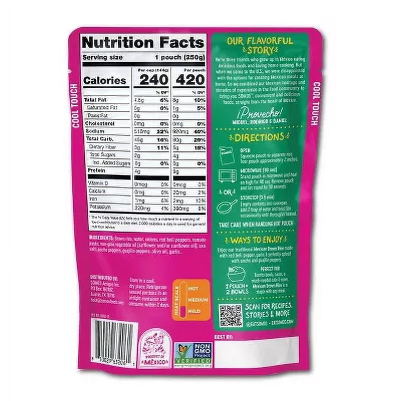 Somos Mexican Brown Rice Ready to Eat 8.8oz (Pack of 4)