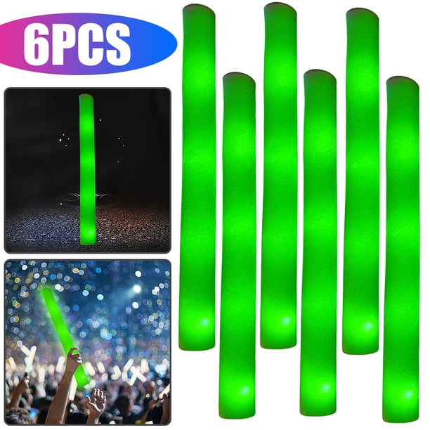 Barra LED Esponja Tubo Intermitente Fiesta Boda Suministros para Festivales () Verde