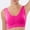 Hot Pink, variant on Women Plus Size Bras Padded Seamless Sleepwear Yoga Bra Wireless Underwear