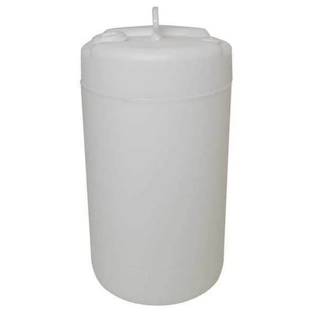 Closed Head Transport Drum, Polyethylene, 15 gal, Unlined, White