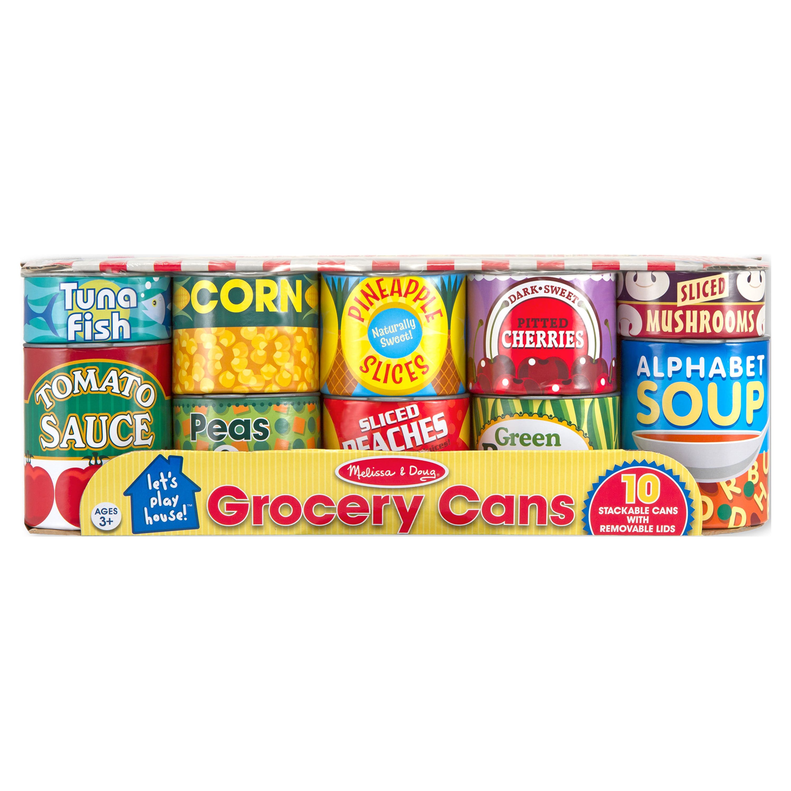 Melissa & Doug Stackable Grocery Cans Set photo 3