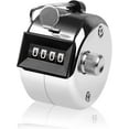 thumbnail image 1 of 4-digit click counter - metal manual counter, silver, 52*30mm, 1 of 4