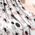 thumbnail image 3 of White Cow Head Dot Pattern Blanket,Comfortable Soft Flannel Throw Blanket,All Season,Warm Lightweight Blankets for Sofa Bed Couch Living Room Chair,30"x40", 3 of 4