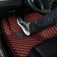 thumbnail image 3 of leadwolf 2Pcs Front Floor Mats Carpet for BMW 7series,Alpina B7,2016-2022 2 Seats Carpet Protection All Weather PU Leather Auto Liners Anti-Slip Automotive Floor Mats Wine Red, 3 of 9