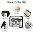 thumbnail image 3 of WOBOGO Cartoon White Labrador Expanding File Folder Letter Size Accordion Filing Organizer 13 Pocket Separate Organ Pocket, 3 of 7
