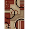 thumbnail image 1 of Infinity Home 547804 Tapis Rectangulaire Arcs et Formes 3 Pi. 11 Po. x 5 Pi. 3 Po. Rouge, 1 of 1