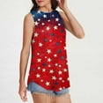 thumbnail image 2 of VerPetridure America Flag Shirt for Women Red White Blue Star Graphic Patriotic Shirt 4th of July Memorial Summer Tops Tee, 2 of 6