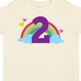 thumbnail image 4 of Inktastic 2nd Birthday Rainbow Cute Girls Girls Toddler T-Shirt, 4 of 5