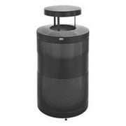 Rubbermaid Commercial Products S55ETWSBKPL 50 gal Receptable Classics Open Top Decorative Container with Levelers, Black by RUBBERMAID COMMERCIAL PROD.