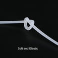 thumbnail image 4 of Flexible Sólido Silicona Tira 0.08"x0.08"x3.28 Pies Rectangular Sin Adhesivo Rollo para Puerta, Blanco, 4 of 6