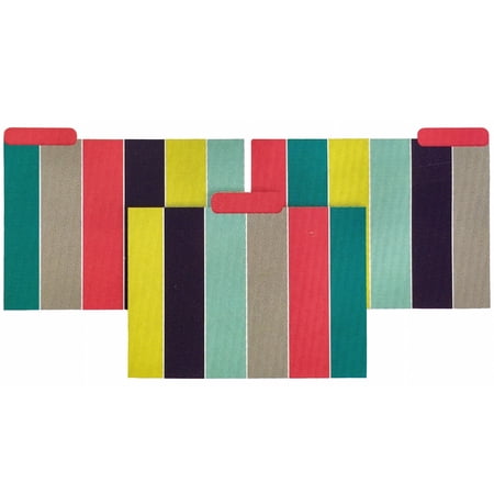 CR Gibson Decorative Blocky Top Tab File Folders Letter Size 9-ct