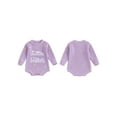 thumbnail image 2 of BemeyourBBs Baby Girl Sweater Romper Round Neck Long Sleeve Knit Jumpsuit, 2 of 9