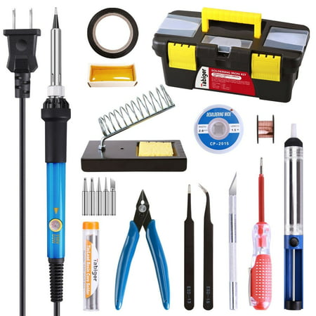 Soldering Iron Kit Electronics, 20-in-1, 60W Adjustable Temperature