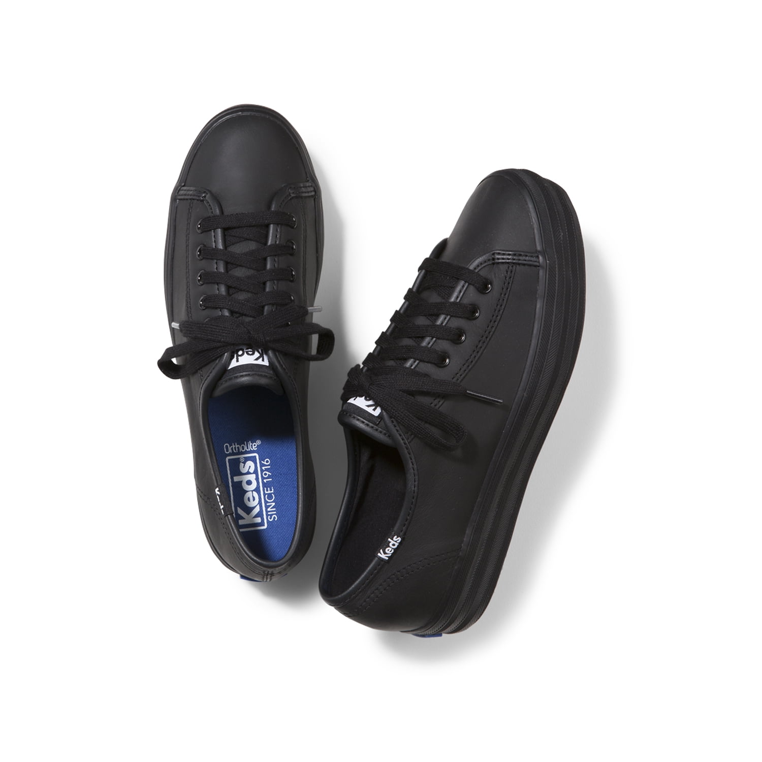 keds black leather shoes