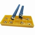 Lathe Threading Tool External Internal Holder w/ Inserts Wrench Set