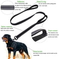 thumbnail image 3 of OUNONA Outdoor Dog Lead Nylon Reflective Black for Dog Training 1Set, 3 of 5