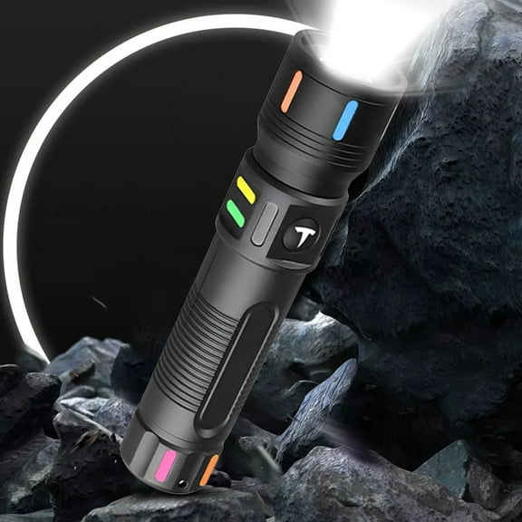 Big Savings karymi Multi Functional Flashlight for Outdoor Portable Charging Long-lasting Three Types of Lighting Mini Strong Light Flashlight Weekly flyer Weekly flyer The Big Save