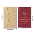 thumbnail image 3 of Home Decor Rabbit Year Greeting Card Retro Metallic Red Special Paper Bronzing Greeting Card New Year'S Day New Year Greeting Card 2023 Card Greeting Card Set Blank Card,Note Card,Folded Card,Decorat, 3 of 5