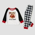 thumbnail image 3 of Gobbe Til You Wobble Turkey Matching Pajamas , Thanksgiving Pajamas Family, Turkey Thanksgiving Pjs With Dog, Size NB - Men 6XL, 3 of 7