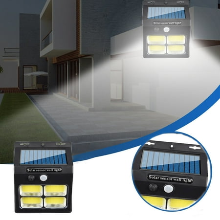 

lulshou Homes & Gardens Solar Outdoor Lights Motion Sensor Solar Powered Lights 3 Modes With 96 LED Lamp Beads Wall Security Lights For Fence Yard Garden Patio Front Door (1 Pcs)