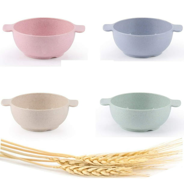 Choary Lightweight & Unbreakable Wheat Straw Bowls for baby child, Set