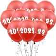 thumbnail image 3 of Globo de látex impreso para fiesta de Año Nuevo 2022, globo dorado y rojo para Año Nuevo, suministros de decoración para escenas de bodas y cumpleaños de 12 pulgadas, 3 of 5