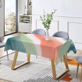 thumbnail image 3 of Duangreer Boho Abstract Rectangle Tablecloth, Art Geometric Stripe print Washable Table Cover with Waterproof Wrinkle Resistant for Restaurant Picnic, 60 x 70 Inch, 3 of 6