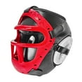 thumbnail image 4 of Casco de boxeo Casco de boxeo Accesorios versátiles Cascos para hombres y mujeres Cascos de MMA para kickboxing Karate Lucha Sparring L máscara roja, 4 of 8