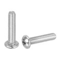 thumbnail image 1 of Uxcell Vis de Machine à Tête de Poêle, Vis Rondes en Acier Inoxydable 304 pour Armoire 50 8-32 x 3/4 Pouces, 1 of 7