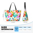 thumbnail image 2 of Yiaed Colorful Air Balloons Print Large Capacity Beach Travel Bag - Waterproof Zipper Vacation Tote for Sandproof Storage, and Camping, 2 of 5