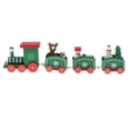 thumbnail image 3 of Juguete Simulación 3 Vagones coración para de Navidad - Verde yotijar Tren de madera de Navidad, 3 of 10