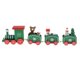 thumbnail image 1 of Adorno de tren navideño con forma de tren de madera para niños, regalo para fiestas Verde, 1 of 9