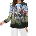 thumbnail image 3 of Genshin Impact Women's Pajama Top 3D Digital Print Sleepwear Trendy Crewneck Pullovers Long Sleeve Shirts 4XL, 3 of 8