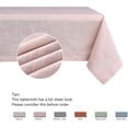 thumbnail image 5 of Lux Faux Linen Table Cloth with Slubby Yarn Textured Weaves Wrinkle Free Anti-Shrink Soft Tablecloth Decorative Table Cover for Outdoor and Indoor Use Rectangle 60 x 102 Inch Blush, 5 of 6
